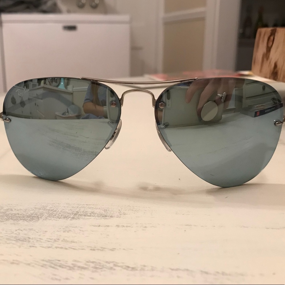 Silver Mirror Aviators | RB3449 😍